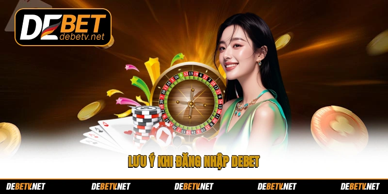 Lưu ý khi đăng nhập Debet